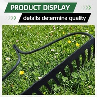 Tête de râteau de jardin professionnelle de 415 mm de large, 14 dents, matériau épaissi pour le nivellement du sol