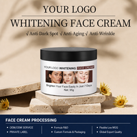 Crème éclaircissante au carotène personnalisable OEM, crème hydratante organique pour le visage, correcteur de taches brunes, soin naturel