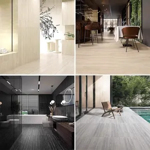 1200x600 Large Format Travertine Look Porcelain <strong>Tiles</strong> for Bathroom Living Room <strong>Wall</strong> <strong>Tile</strong> Floor - Product Image 6