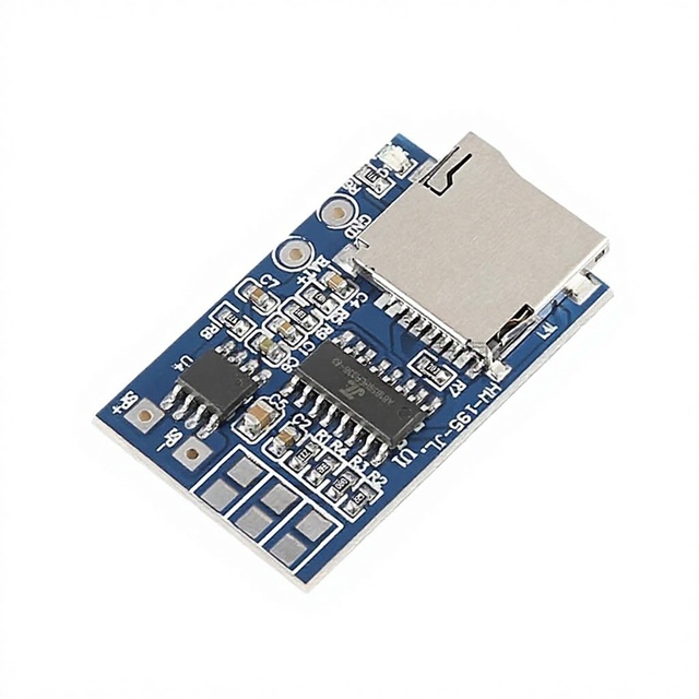 TF Card MP3 Decoding Board Module Player 37V 5V Power Supply with 2W Mixed Mono Channel and Memory Playback