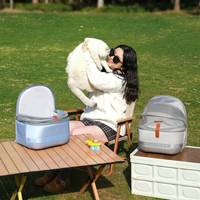 Sac à dos de transport portable pour chat, design capsule spatiale transparente, respirant, pour chats et petits chiens