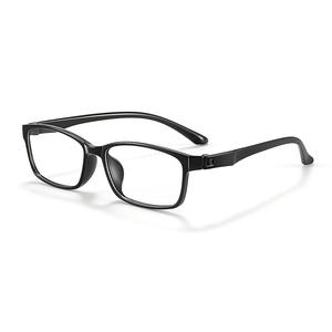 Lunettes d'affaires sans vis pour hommes, monture carrée 66077, noires, ultra légères, pont moyen, verres en plastique, origine Danyang - Product Image 1