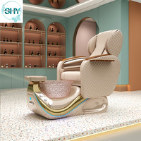 Fauteuil de pédicure multifonctionnel Shiatsu Human Touch pour salon de beauté, avec spa pour les pieds