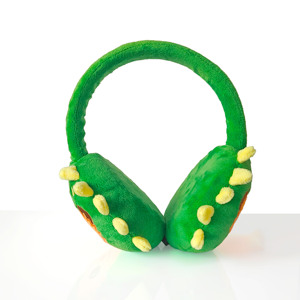 Cuffie auricolari wireless BT personalizzate all'ingrosso, in peluche, calde, a forma di coniglio o riccio, con tecnologia BT5.4, scaldacore d'aria invernali - Product Image 5