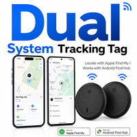 Pour étudiants : Localisateur intelligent portable pour collier de chat, double système, avec alarme sonore forte, compatible Android, pour cartes, traqueur de clés