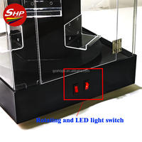 SHP nouveau présentoir de lumière LED Banquet personnalisé rotatif PS a carte de sport BGS CGC vitrine en acrylique noir