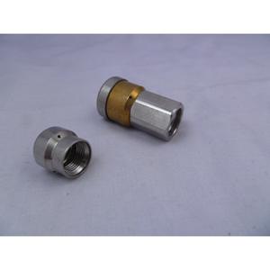 Buse de nettoyage à jet d'eau haute pression en acier inoxydable 304, filetage interne 1/8 DN8, débouchage et tête de nettoyage pour rats d'eau - Product Image 3