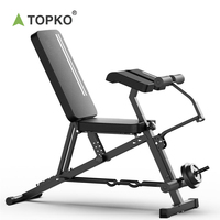 Topko Nouveau Rack de Musculation Semi-Complet Commercial et Domestique, Équipement de Fitness Multi-Gym, Banc de Musculation Réglable et Rack de Squat