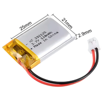OEM ODM HZ 292125 3.7V 120mAh Baterai Lithium Polymer Isi Ulang untuk Mainan/Perahu/Alat Tenaga -500 Siklus -20C hingga 60C