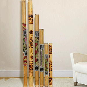 Bacchetta della Pioggia in Bambù Naturale Dipinto, <span class=keywords><strong>Strumento</strong></span> Musicale per Terapia del Suono, Meditazione, Yoga e Percussioni - Product Image 2