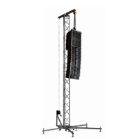 Torre de elevación de armazón de aleación de aluminio de alta calidad para sistemas de sonido line array, portátil, con espiga cuadrada y sistema de pernos