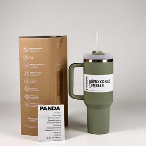 Vente en gros du célèbre gobelet H2.0 pour Stanley avec poignée, 40 oz, en acier inoxydable à double paroi, avec paille, pour l'extérieur - Product Image 5