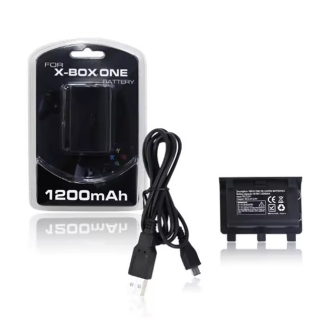 1200 MAh Rechargeable Battery Pack for Xboxes One Game Controller Battery Set for USB Charging Cable