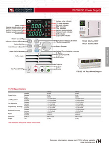 แหล่งจ่ายไฟ ITECH IT6721 60V/8A/180W ปรับค่าได้สำหรับงานห้องปฏิบัติการ - Product Image 4