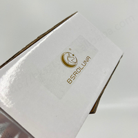 Impression imperméable personnalisée auto-adhésive autocollants transparents en feuille d'or étiquettes de logo transparentes