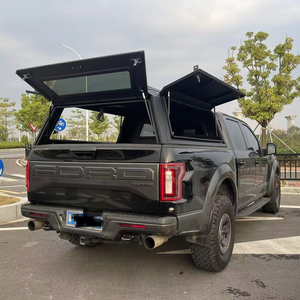Toldo rígido de aluminio para camioneta Toyota Tundra Ford F150, sin perforaciones, para caja de 5.5 pies, con ventanas correderas, impermeable, <span class=keywords><strong>IForce</strong></span> - Product Image 2