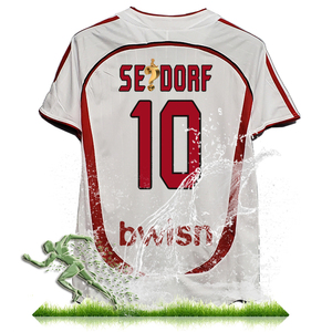 เสื้อฟุตบอลคลาสสิควินเทจ คา-คา เสื้อยืด แคมิเซต้า เดอ เอซี มิลาน 2007 เสื้อแข่งมิลาน เอซี ของแท้ย้อนยุค เสื้อแข่งมิลาน เอซี คา-คา - Product Image 5