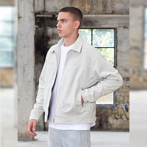 Alta qualità Casual in camoscio di lusso con Shacket personalizzato <span class=keywords><strong>giacca</strong></span> con Zip per abbigliamento maschile - Product Image 3