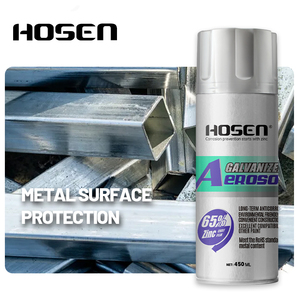 HOSEN 65% Zinc Galvanizing Aerosol <b>Spray</b> Paint – Anti-Rust Corrosion Protection Coating for Steel/Iron/Metal,OEM Custom Label - Product Image 5