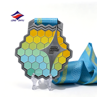 Medallas Personalizadas Longzhiyu de 20 Años para Finalistas de Maratón, Premios de Carreras de 5K y 10K, Medallas Deportivas de Metal para Carreras Escolares