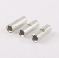 Tubo Conector de Cobre Estañado Directo de Fábrica, 99.9% Cu Puro, 2-5μm, con Orificio de Inspección para Unión de Cables de Soldadura