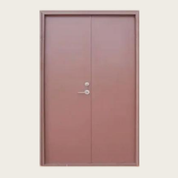 Porte coupe-feu anti-fumée sur mesure, simple/double battant, isolation fumigène pour couloir de bâtiment commercial