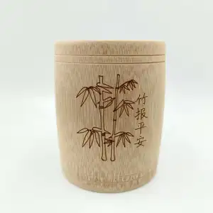 Canecas/copos/tigelas de bambu natural com logotipo personalizado para chá ou café