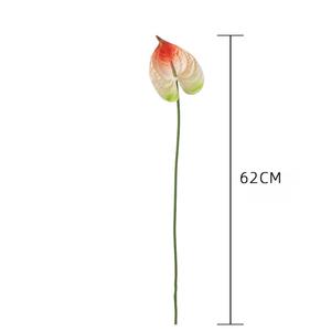 Piante di Anthurium <span class=keywords><strong>B</strong></span>-99 in PU Effetto Naturale, Fiori Artificiali all'Ingrosso per Decorazioni da Tavola - Product Image 4