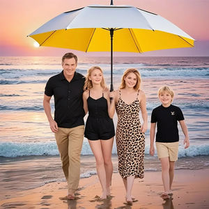 Paraguas de Golf con Banda Reflectante de Seguridad, Paraguas Impermeable con Visibilidad Nocturna para Caminar, para Deportes al Aire Libre y Emergencias - Product Image 3