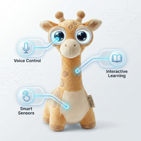 Cuteyeah Giraffe KI-Sprachgesteuerter Lernroboter Plüschtier Kindergeschenk Weiche Stoffpuppe EN71 Zertifiziert 2026 Neu Interaktiv