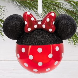 Adorno Navideño Colgante para Árbol de <span class=keywords><strong>Navidad</strong></span>, Hecho a Mano, de Cristal Soplado con Diseño de Minnie Mouse - Product Image 4
