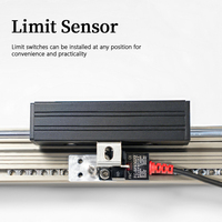 QRXQ RXP40 avec servomoteur 100w haute vitesse longue course Module linéaire entraîné par courroie profil en aluminium actionneur linéaire Rail de guidage