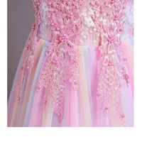 Robe de princesse mini en taffetas écologique pour filles de 3 à 9 ans, col carré, imprimé personnage, volants, idéale pour les événements et fêtes estivales