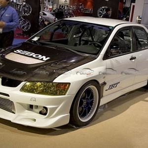 ฝากระโปรงคาร์บอนไฟเบอร์ทรง C สำหรับรถยนต์มิตซูบิชิ แลนเซอร์ อีโวลูชั่น EVO 8 9 ปี 2003-2005 OLOTDI - Product Image 4