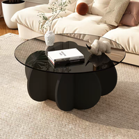 Table basse moderne en bois de chêne durable pour les petites maisons, le salon et le balcon - Facile à nettoyer