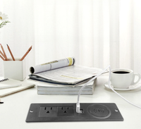 Chargeur sans fil multifonction intégré Chargeur sans fil USB pour bureau pour meubles