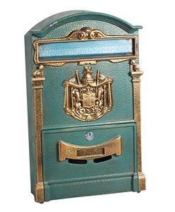Antike Aluminium Mailbox Outdoor Metall Briefkasten Wand Briefkasten Mailbox für Home Apartment - Product Image 1