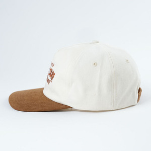 Cappello da esterno personalizzato di alta qualità 5 pannelli non strutturati aggiungere Logo ricamato piccolo bordo curvo in cotone 100% materiale - Product Image 4