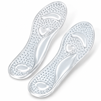 Semelles en gel pour chaussures taille 3/4, coussinets autocollants transparents, doublures antidérapantes pour escarpins, coussinets réutilisables pour soulager l'inconfort des pieds