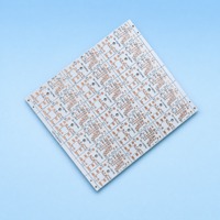 Carte de circuit imprimé LED en aluminium RoHS ISO9001, base en aluminium de 1,0 mm, cuivre de 25 µm, personnalisation OEM ODM, carte de circuit imprimé LED pour l'éclairage