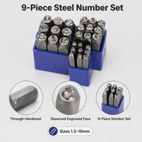 Vente en gros de tampons industriels en acier GREAT WALL PRECISION modèle 428450, tampons à lettres et à chiffres, OEM personnalisable, outils antidérapants