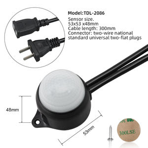 مقبس حائط مقاوم للماء 220VAC مقبس إضاءة جداري بمفتاح سقف PIR مقبس حائط متين - Product Image 5