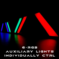 Luces de Escenario Pixel Retro Coloridas, Luces LED RGB Ámbar Controladas por DMX512 para Espectáculos