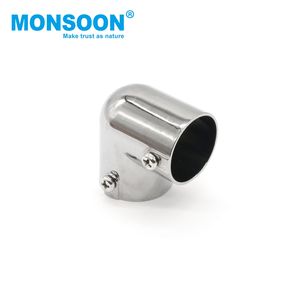 Conector de Esquina para Tubo Redondo de 25mm, Soporte de Acero Inoxidable de 90 Grados para Barra de Ropa, Accesorios para Muebles - Product Image 2