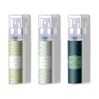 Mini flacon pulvérisateur portable en PP de 2 ml, 3 ml, 4 ml, 5 ml pour parfum, soins de la peau, huiles essentielles, désinfectant – Noir et Blanc