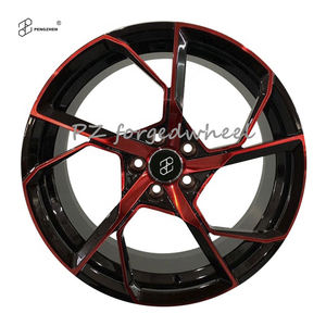 Pengzhen <span class=keywords><strong>Promotion</strong></span> Nouveau Design Brillant Noir Rouge 18 Pouces Cinq Rayons En Alliage D'aluminium De Voiture Forgé Jantes 40mm ET pour GLE450-W167 - Product Image 1