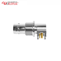 Connecteur RF coaxial triaxial TRB BNC à 3 broches, prise jack triaxiale à angle droit R/A, équivalent CBBJR79A, pour montage sur circuit imprimé MIL-STD-1553B