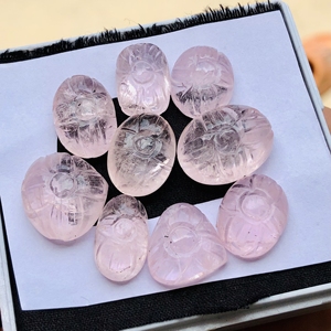 Piedra preciosa de morganita Rosa impecable genuina talla de piedra preciosa suelta para hacer joyas tamaño de elección múltiple - Product Image 3