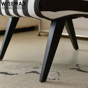 WISEMAX Muebles de Sala, Sillones Modernos, Sofá Moderno, Silla de Descanso, Silla de Diseño con Rayas Blancas y Negras para Sala de Estar - Product Image 6