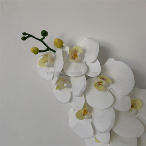 B-865 Orquídeas <span class=keywords><strong>Artificiales</strong></span> de Látex al Tacto Real, Color Blanco, para Centros de Mesa de Boda, Arco Decorativo, Venta al Por Mayor - Product Image 2